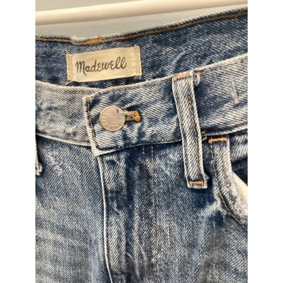 Madewell The Mom Jean Womens 28 Classic Preppy Light Wash Crop Denim Gorpcore - Picture 2 of 11